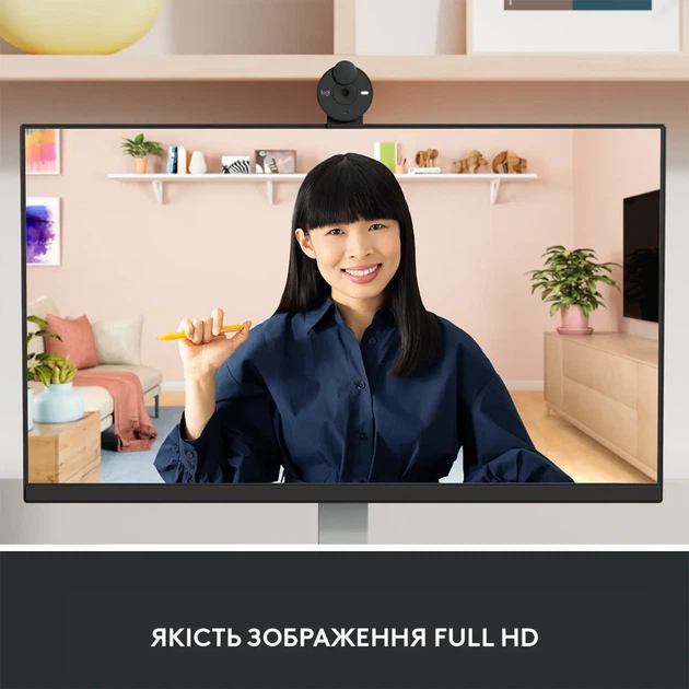 Веб-камера Logitech Brio 305 FHD for Business Graphite (960-001469) - Фото 4 Веб-камера Logitech Brio 305 FHD for Business Graphite (960-001469) - зображення 4