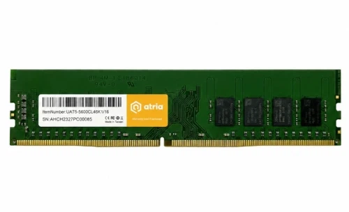 Пам'ять 16Gb DDR5, 6000 MHz, Atria, CL48, 1.1V (UAT56000CL46K1/16) - Фото 1 Пам'ять 16Gb DDR5, 6000 MHz, Atria, CL48, 1.1V (UAT56000CL46K1/16) - изображение 1