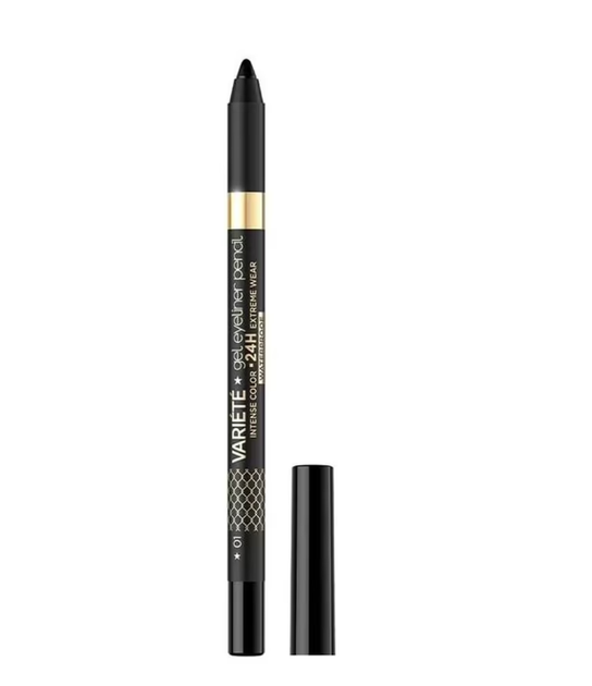 Олівець гелевий для очей Eveline VARIETE Gel EYELINER 01 pure black 7873 - Фото 1 Олівець гелевий для очей Eveline VARIETE Gel EYELINER 01 pure black 7873 - изображение 1
