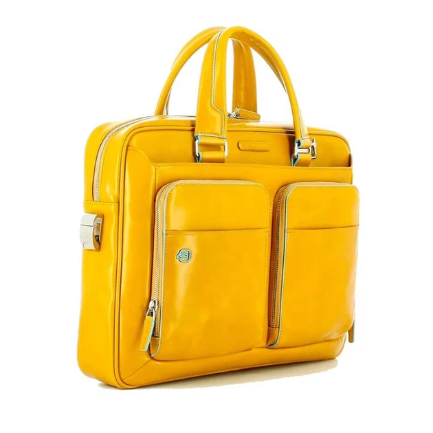 Сумка для ноутбука 14 Piquadro BLUE SQUARE (B2) Yellow CA2849B2-G - Фото 2 Сумка для ноутбука 14 Piquadro BLUE SQUARE (B2) Yellow CA2849B2-G - изображение 2