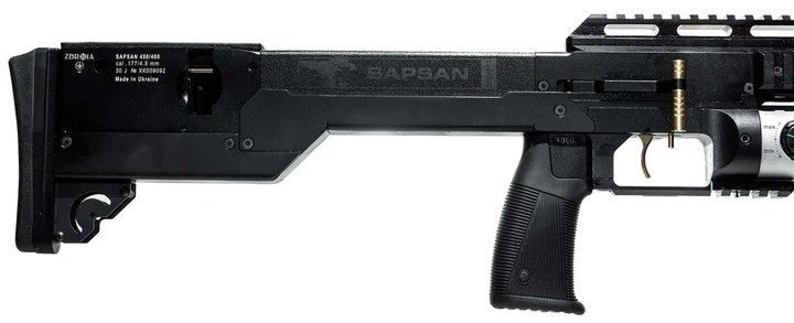 Винтовка ZBROIA PCP Sapsan TACtical MC 450/480 4.5мм (черный цвет) - изображение 5