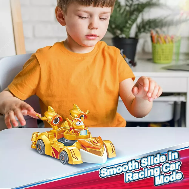 Игровой набор трансформер 2-in-1 Super Wings Super Robot Suit Golden Boy Супер Крылья Золотой мальчик - изображение 7