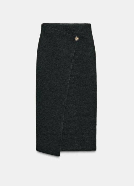 Спідниця Zara 18332 Темний сірий S (6427) - Фото 3 Спідниця Zara 18332 Темний сірий S (6427) - изображение 3