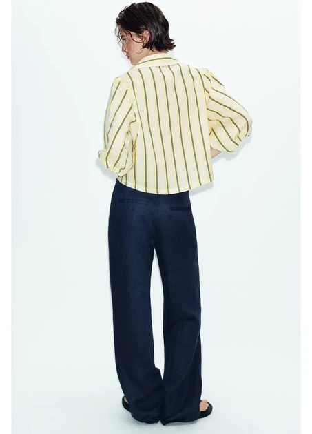 Сорочка Zara 18361 Жовтий XL (1309) - изображение 3