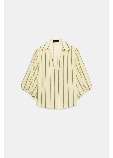 Сорочка Zara 18361 Жовтий XL (1309) - изображение 4
