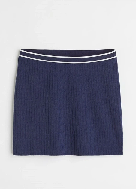 Спідниця H&M 18335 Темний синій S (1031) - изображение 3