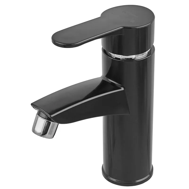Смеситель для умывальника PLAMIX Sergio-001 Black (без подводки) (PM0030) - изображение 2