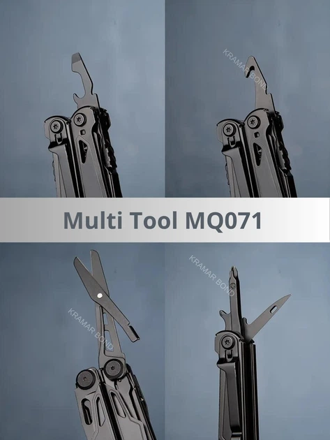 Мультитул Multi Tool MQ071 універсальний багатофункціональний мультиінструмент Кишеньковий ніж складний туристичний сталевий мультітул з бітами та 2 лезами 548854527 - Фото 12 Мультитул Multi Tool MQ071 універсальний багатофункціональний мультиінструмент Кишеньковий ніж складний туристичний сталевий мультітул з бітами та 2 лезами 548854527 - зображення 12