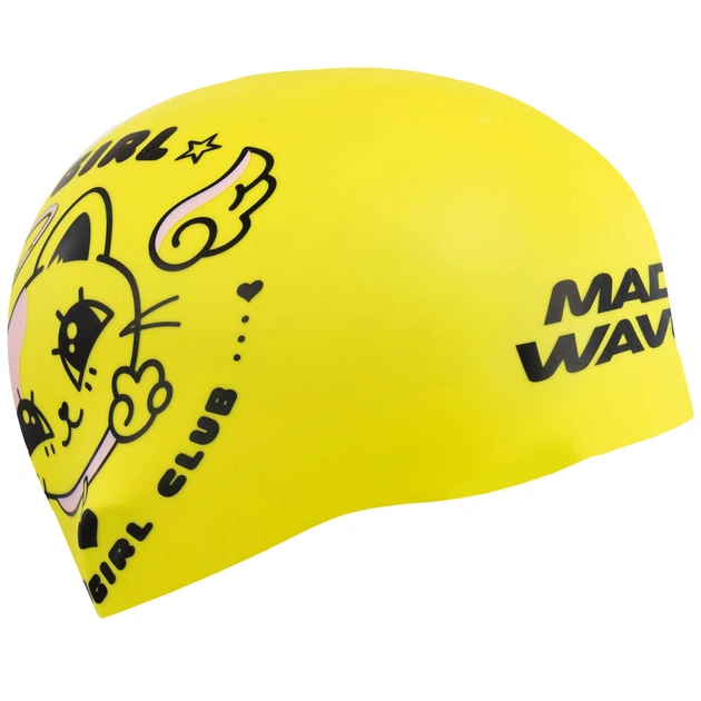 Шапочка для плавания силиконовая двухсторонняя взрослая Mad Swim 055432 Purple-Yellow - изображение 3