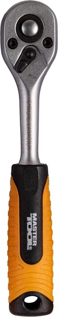 Набір інструментів MASTERTOOL PROFI ¼"&⅜"&½"&TORX 121 шт 4-13 мм 9-19 мм 20-32 мм Е8-Е20 CrV50BV30 протиударний кейс 78-5121 - зображення 9