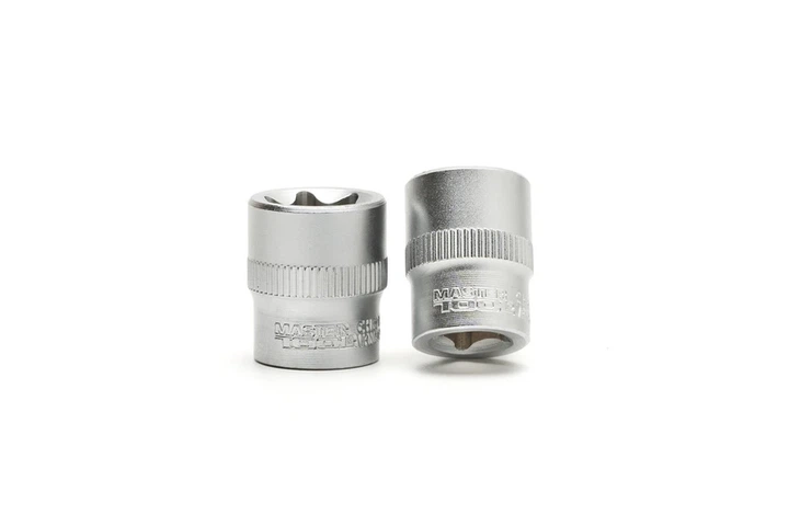 Набір головок торцевих E-TORX MASTERTOOL ⅜" E8-E20 CrV 8 шт 78-3808 - Фото 3 Набір головок торцевих E-TORX MASTERTOOL ⅜" E8-E20 CrV 8 шт 78-3808 - зображення 3