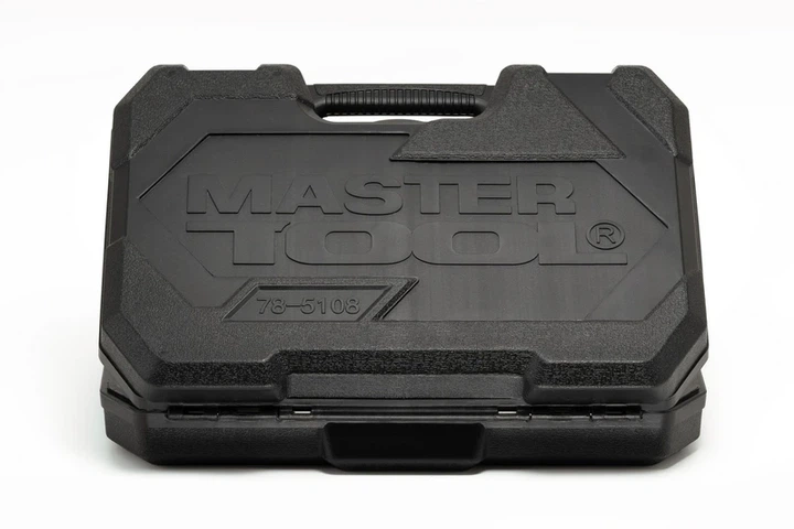 Набір інструментів MASTERTOOL ¼"&½" 108 шт 4-14 мм 10-32 мм CrV кейс з металевими замками 78-5108 - изображение 5