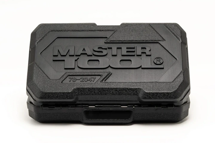 Набір інструментів MASTERTOOL ¼" 46 шт 4-14 мм CrV кейс з металевими замками 78-2047 - зображення 5
