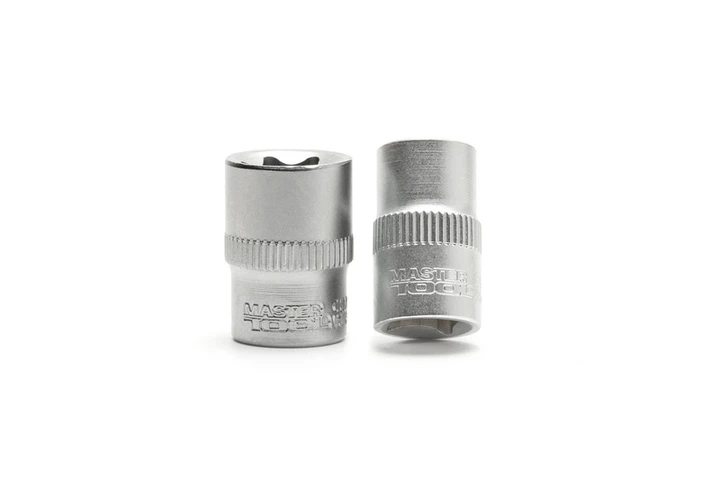 Набір головок торцевих E-TORX MASTERTOOL ¼" E5-E8 ⅜" E10-E16 CrV 9 шт 78-1409 - Фото 3 Набір головок торцевих E-TORX MASTERTOOL ¼" E5-E8 ⅜" E10-E16 CrV 9 шт 78-1409 - изображение 3