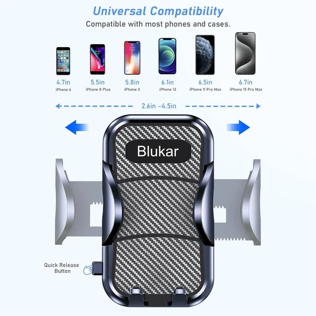Автомобильный держатель для телефона Blukar, 4 в 1 - изображение 3