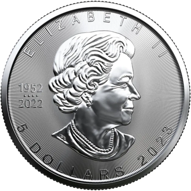 Колекційна срібна монета "Кленовий Лист - TREASURED" 31,1 г 2023 рік - изображение 3