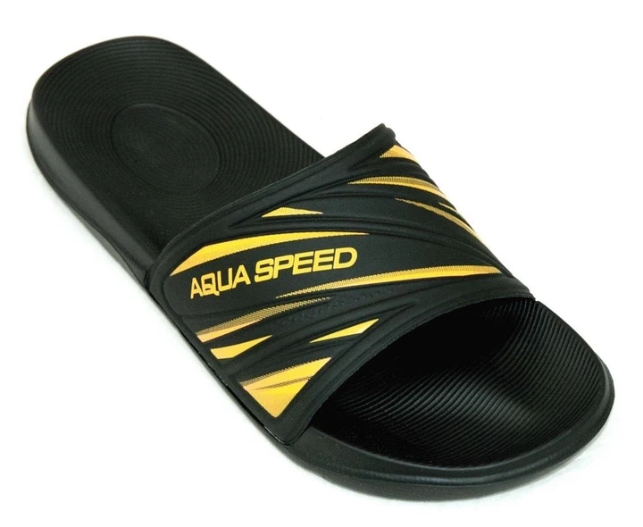 Шлепанцы Aqua Speed EVA 45 черный желтый мужские - изображение 4