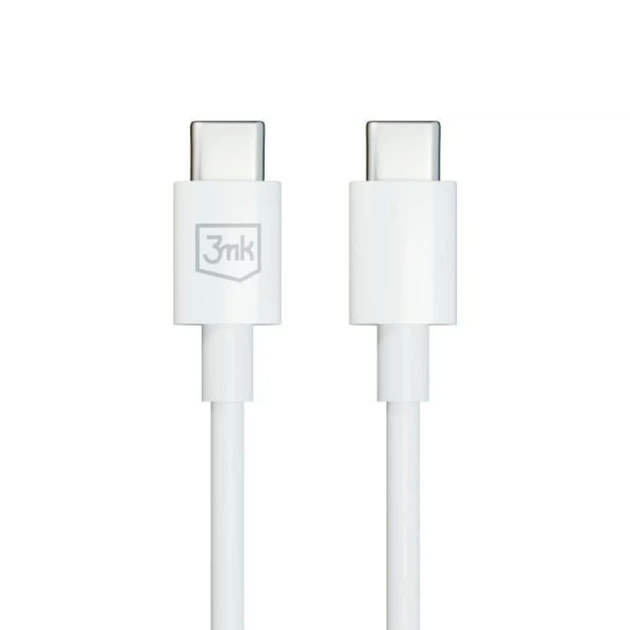 Кабель 3mk Hyper Cable USB-C - USB-C 100W 1.2m White (5903108541213) - Фото 8 Кабель 3mk Hyper Cable USB-C - USB-C 100W 1.2m White (5903108541213) - изображение 8