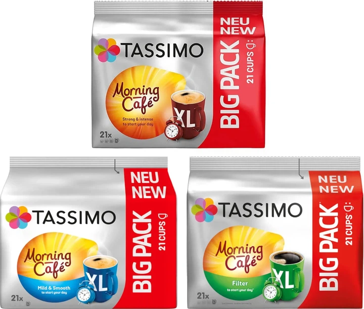 Кава в капсулах TASSIMO Morning Café Filter XL Big Pack 21 шт., для Bosch Tassimo - изображение 2