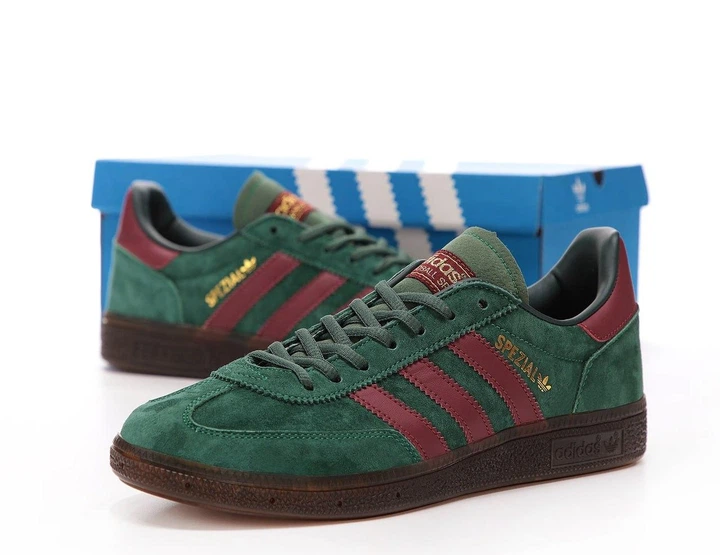 Кроссовки мужские Adi Spezial Handball Green Burgundy / кеды Ади Гандбол зеленые бордо 40 - Фото 5 Кроссовки мужские Adi Spezial Handball Green Burgundy / кеды Ади Гандбол зеленые бордо 40 - изображение 5