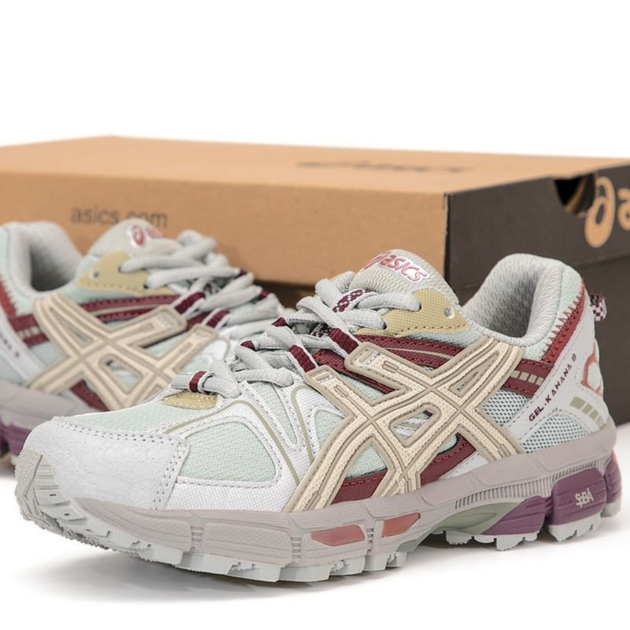 Кросівки чоловічі та жіночі Asi Gel-Kahana 8 Grey Burgundy / Асі гель каяно 8 сірі бургунді 37 - Фото 1 Кросівки чоловічі та жіночі Asi Gel-Kahana 8 Grey Burgundy / Асі гель каяно 8 сірі бургунді 37 - зображення 1
