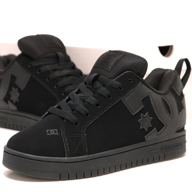 Кросівки чоловічі та жіночі DC Shoes Court Graffik Black / ДС Шуз чорні 44 - Фото 1 Кросівки чоловічі та жіночі DC Shoes Court Graffik Black / ДС Шуз чорні 44 - зображення 1