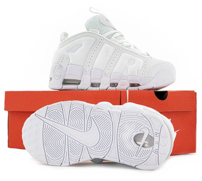 Кроссовки женские и мужские Ni Air More Uptempo Low Triple White / Най аир мор Аптемпо белые 38 - Фото 6 Кроссовки женские и мужские Ni Air More Uptempo Low Triple White / Най аир мор Аптемпо белые 38 - изображение 6