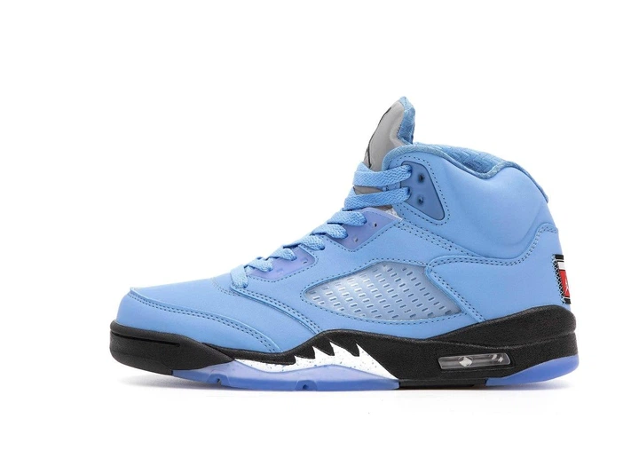Кросівки чоловічі та жіночі Ni Air Jord 5 UNC Blue / Най аір Джор 5 блакитні високі 41 - Фото 3 Кросівки чоловічі та жіночі Ni Air Jord 5 UNC Blue / Най аір Джор 5 блакитні високі 41 - зображення 3