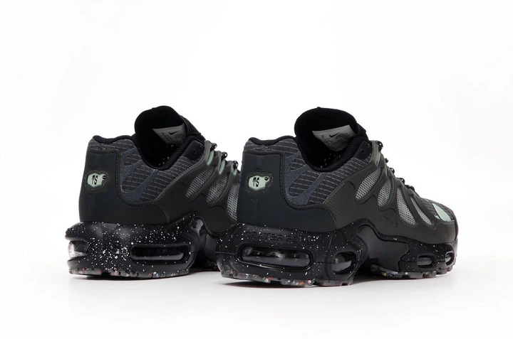 Кросівки чоловічі та жіночі Ni air max TN plus black green / Най аір макс ТН+ чорні з зеленим 40 - зображення 7