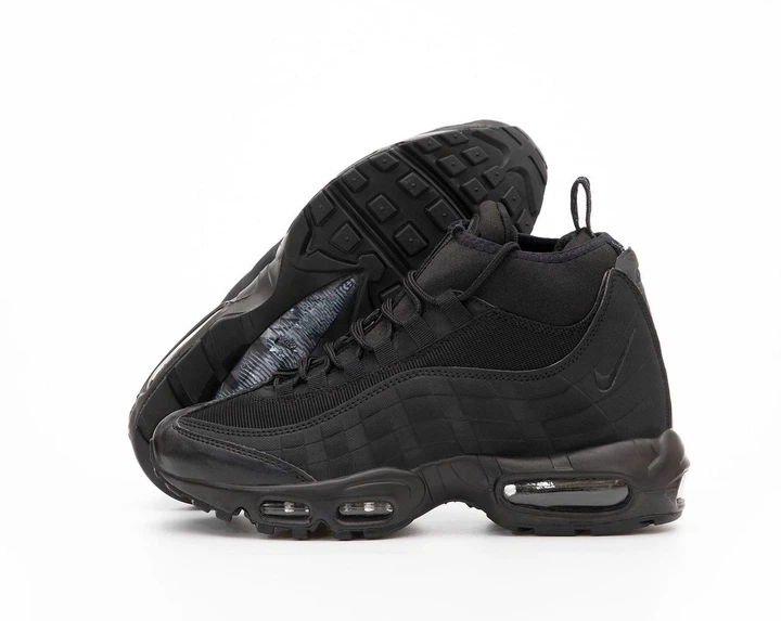 Кроссовки мужские зимние Ni Air Max Sneakerboots 95 black / Най аир макс Сникербутс 95 черные 43 - изображение 5