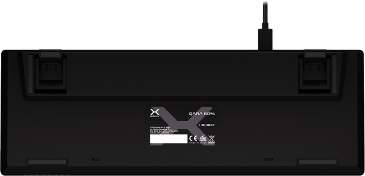 Klawiatura Krux Qara 60% Black (KRX0137) - Zdjęcie 2 Klawiatura Krux Qara 60% Black (KRX0137) - obraz 2