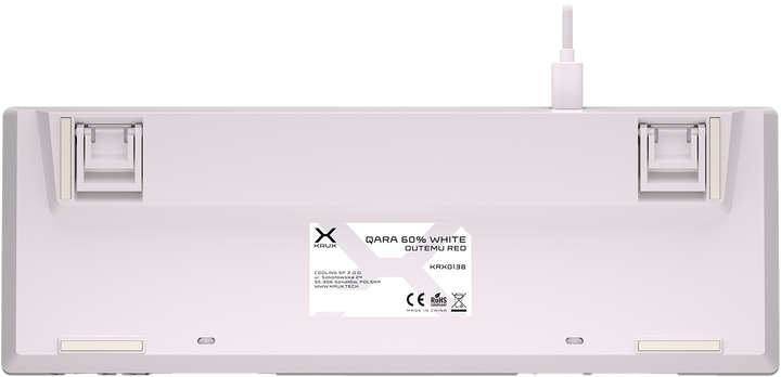 Klawiatura Krux Qara 60% White (KRX0138) - obraz 2