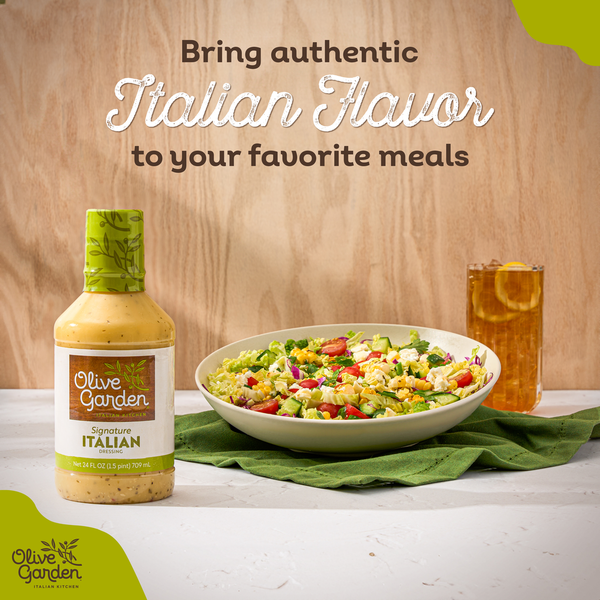 Olive Garden Italian Signature Dressing 0,709л заправка для салата из оливкового масла, трав, уксуса - Фото 3 Olive Garden Italian Signature Dressing 0,709л заправка для салата из оливкового масла, трав, уксуса - изображение 3