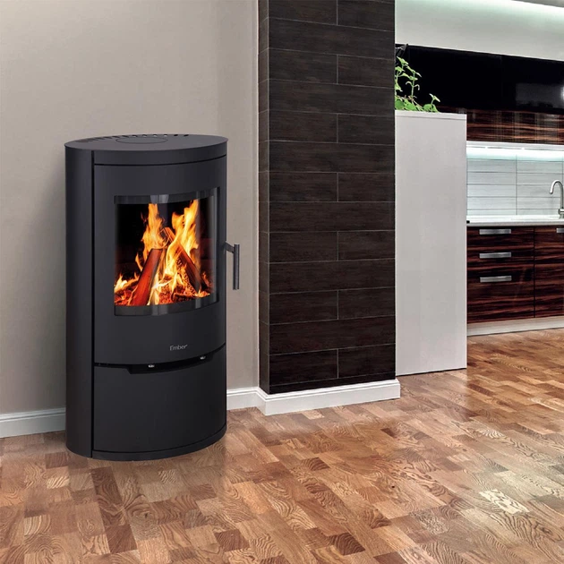 Піч на дровах Ember D11 SS SD 6,6 кВт - Фото 3 Піч на дровах Ember D11 SS SD 6,6 кВт - зображення 3