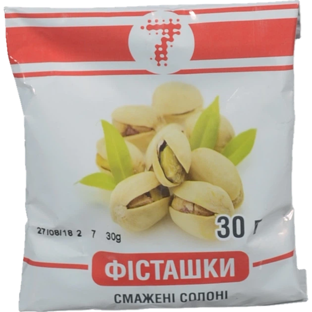 Фісташки "7" солені 30 г - Фото 1 Фісташки "7" солені 30 г - зображення 1