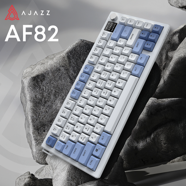 Клавиатура беспроводная Ajazz AF82 Wireless/Bluetooth/USB Black/White (AF82-BW) - изображение 11