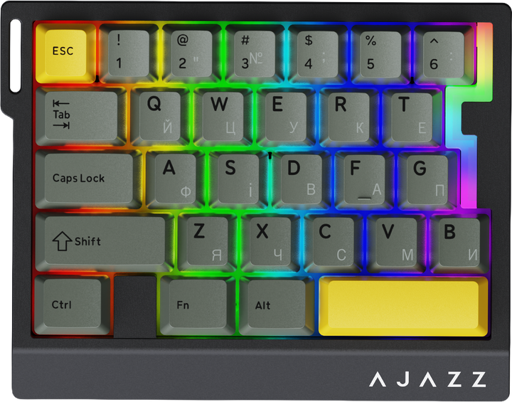 Клавиатура проводная Ajazz AK029 Ice Island Magnetic Switch USB Black/Yellow (AK029-I-BY) - Фото 1 Клавиатура проводная Ajazz AK029 Ice Island Magnetic Switch USB Black/Yellow (AK029-I-BY) - изображение 1