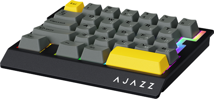 Клавиатура проводная Ajazz AK029 Ice Island Magnetic Switch USB Black/Yellow (AK029-I-BY) - Фото 3 Клавиатура проводная Ajazz AK029 Ice Island Magnetic Switch USB Black/Yellow (AK029-I-BY) - изображение 3