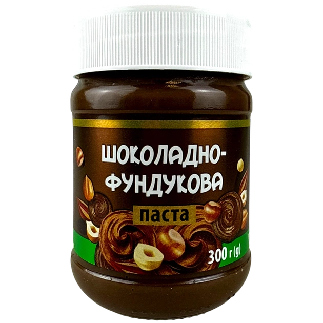 Шоколадно-фундуковий крем Українська зірка 300 г - Фото 1 Шоколадно-фундуковий крем Українська зірка 300 г - изображение 1