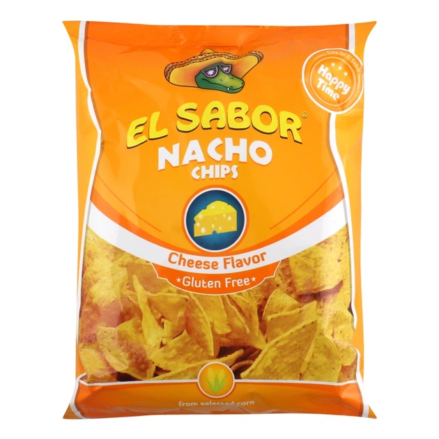 Чипси кукурудзяні EL Sabor начо сир 100 г И454 - Фото 1 Чипси кукурудзяні EL Sabor начо сир 100 г И454 - зображення 1
