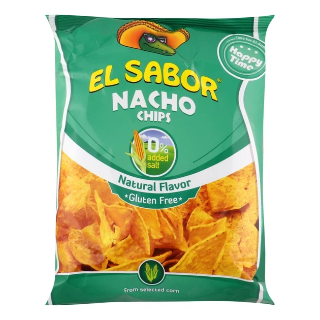 Чипси кукурудзяні EL Sabor начо натуральні 100 г И089 - Фото 1 Чипси кукурудзяні EL Sabor начо натуральні 100 г И089 - зображення 1