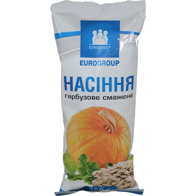Насіння гарбузове Єврогруп 250 г - Фото 1 Насіння гарбузове Єврогруп 250 г - изображение 1