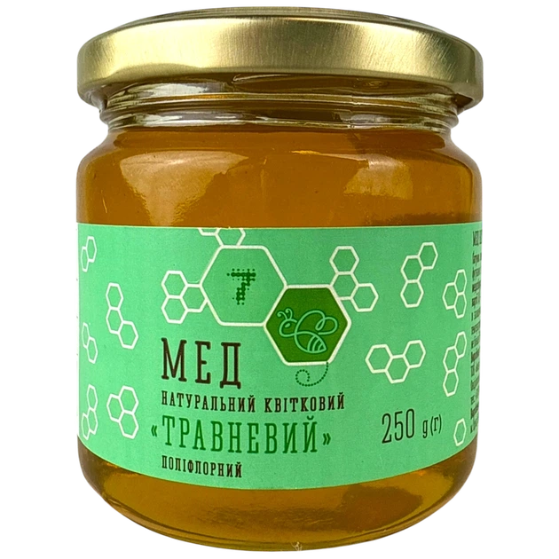 Мед "7" Травневий 250 г - Фото 1 Мед "7" Травневий 250 г - изображение 1