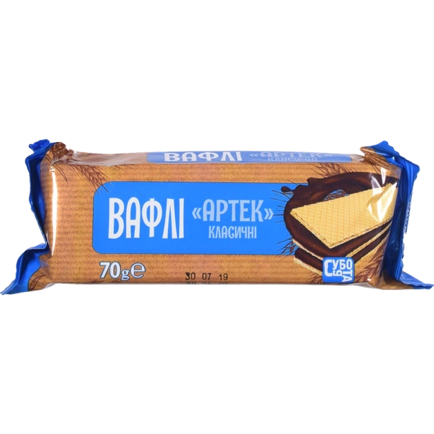 Вафлі "7" Артек класичні 70 г - Фото 1 Вафлі "7" Артек класичні 70 г - изображение 1