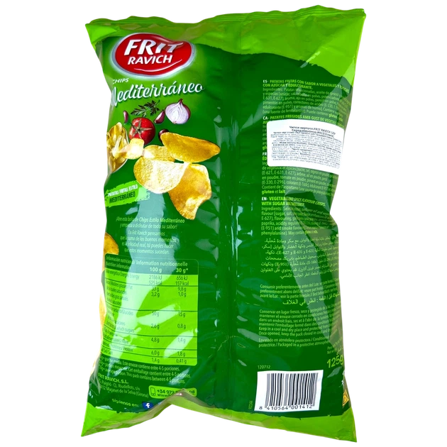 Чипси картопляні FRIT RAVICH Середземноморські И412 125г - Фото 2 Чипси картопляні FRIT RAVICH Середземноморські И412 125г - зображення 2