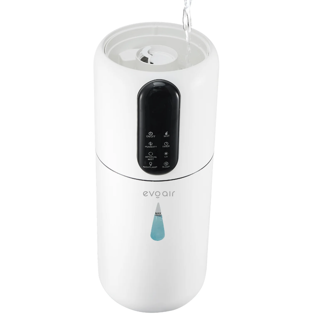 Умный увлажнитель воздуха Evoair STEAMIX3800, Wi-Fi, резервуар 3,8 л, производительность увлажнения 300 мл/ч, датчик влажности, автоматический режим, УФ-лампа, ароматерапия - изображение 4