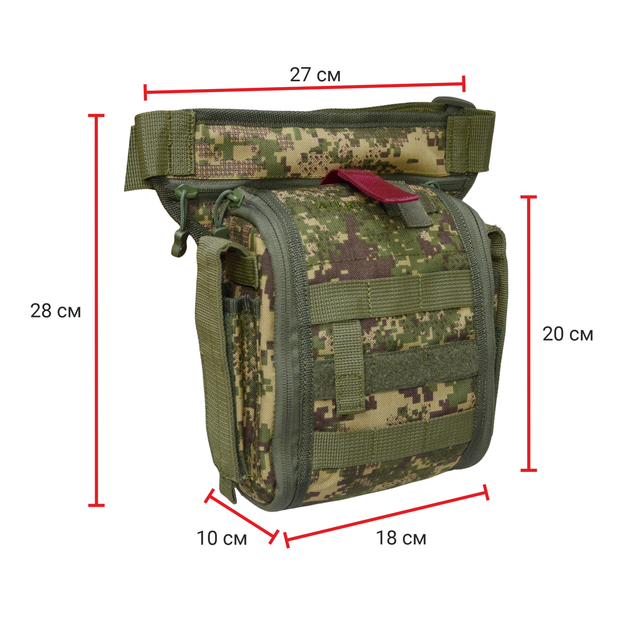Тактичний стегновий підсумок-аптечка з системою швидкого відкриття Cordura 1000d DERBY Thigh IFAK хижак - Фото 2 Тактичний стегновий підсумок-аптечка з системою швидкого відкриття Cordura 1000d DERBY Thigh IFAK хижак - зображення 2