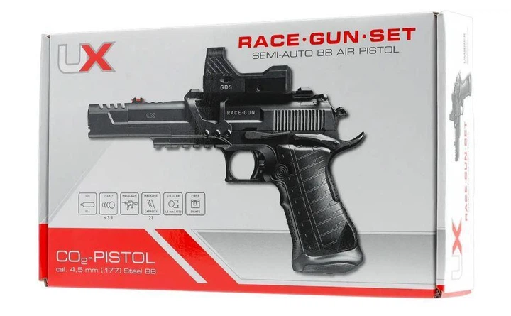 Пневматический пистолет Umarex UX RaceGun Kit 4.5мм < 3 Дж 1090 г (Нет) - изображение 6