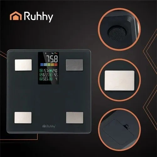Умные напольные весы Ruhhy 20675 до 226 кг с анализом состава тела, Bluetooth и приложением Feelfit - изображение 6