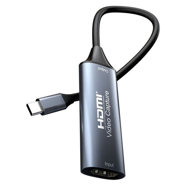 Карта захвата видео HDMI → USB Type-C 4K 30 Гц, адаптер для оцифровки HDMI Video Capture card 1080p 60 Гц (HDMI to Type-C USB3.0) - изображение 2